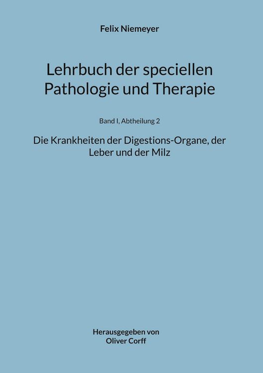 Produktbild: Lehrbuch der speciellen Pathologie und Therapie