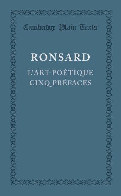 Produktbild: L'Art Poetique Cinq Prefaces