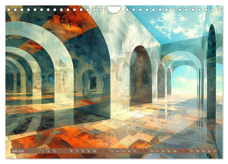 Produktbild: Architektonische Unm&ouml;glichkeiten (Wandkalender 2026 DIN A4 quer), CALVENDO Monatskalender