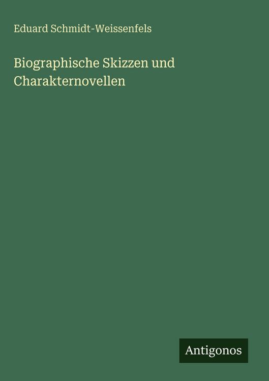 Produktbild: Biographische Skizzen und Charakternovellen