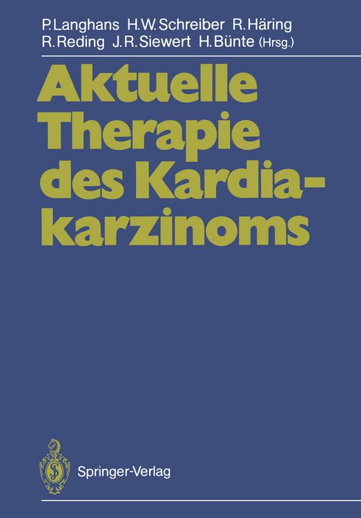 Produktbild: Aktuelle Therapie des Kardiakarzinoms