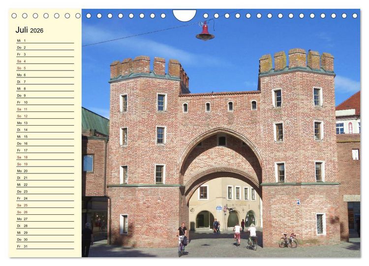 Produktbild: Landshut erleben (Wandkalender 2026 DIN A4 quer), CALVENDO Monatskalender