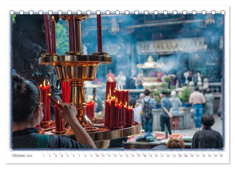 Produktbild: Taipeh, Hauptstadt von Taiwan (Tischkalender 2026 DIN A5 quer), CALVENDO Monatskalender