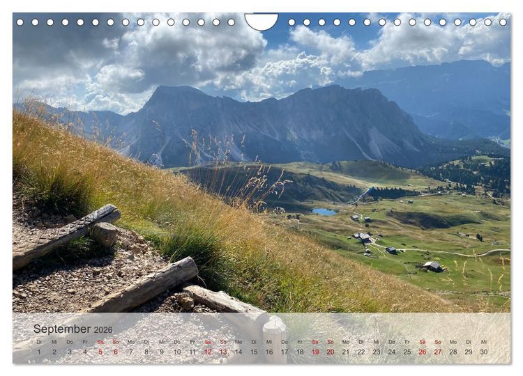Produktbild: Alpenauszeit - Die Bergh&uuml;tten unserer Alpen (Wandkalender 2026 DIN A4 quer), CALVENDO Monatskalender
