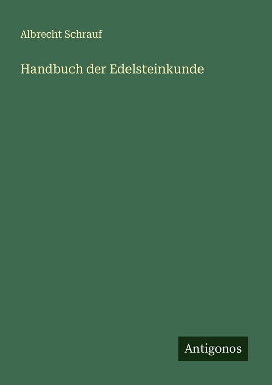 Produktbild: Handbuch der Edelsteinkunde