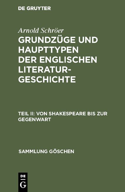 Produktbild: Von Shakespeare bis zur Gegenwart