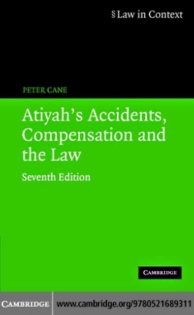 Produktbild: Atiyah's Accidents, Compensation and the Law