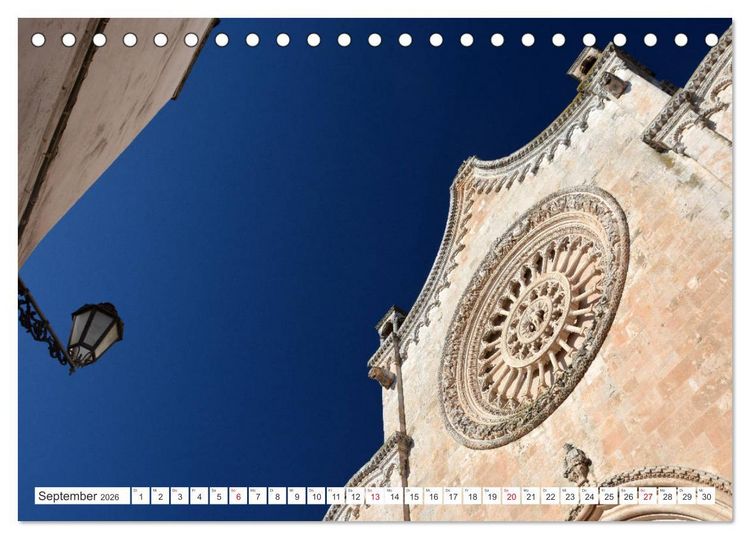 Produktbild: Apulien - Eine Reise zu Italiens Stiefelabsatz (Tischkalender 2026 DIN A5 quer), CALVENDO Monatskalender
