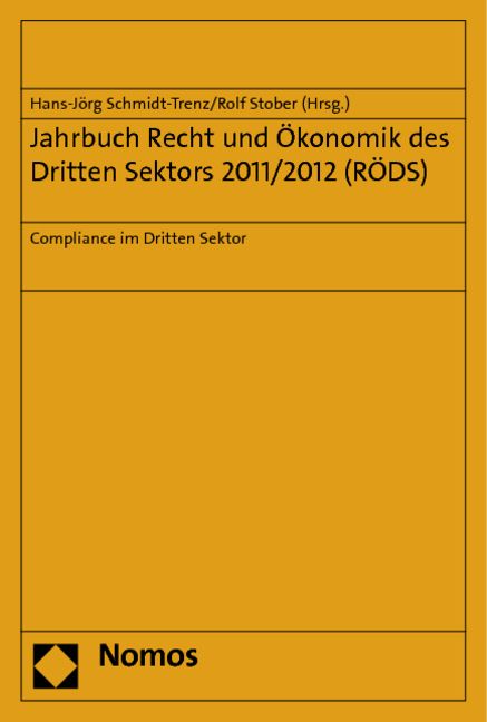 Produktbild: Jahrbuch Recht und &Ouml;konomik des Dritten Sektors 2011/2012 (R&Ouml;DS)