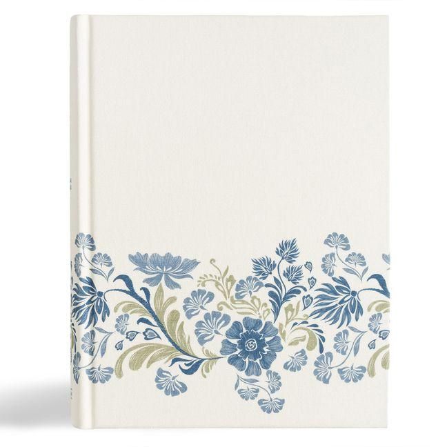 Produktbild: CSB Notetaking Bible, Large Print Edition, Cream Floral Cloth Over Board