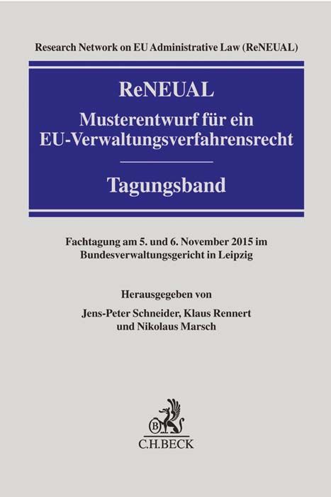Produktbild: ReNEUAL-Musterentwurf f&uuml;r ein EU-Verwaltungsverfahrensrecht