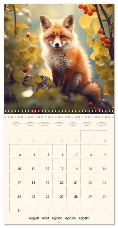 Produktbild: Les renards, des cr&eacute;atures si mignonnes (Calendrier mural carr&eacute; 2026 30x30 cm) Calendrier double avec une page pour vos prises de notes