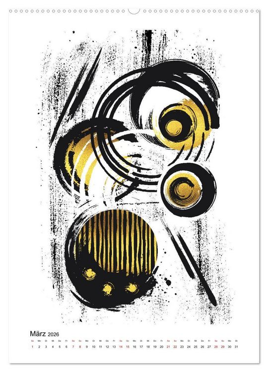 Produktbild: GRAFISCHE KUNST (hochwertiger Premium Wandkalender 2026 DIN A2 hoch), Kunstdruck in Hochglanz