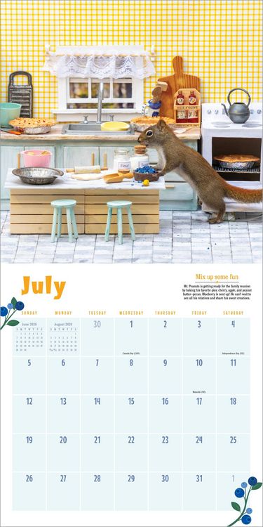 Produktbild: Secret Life of Squirrels Wall Calendar 2026