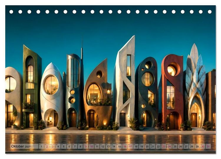 Produktbild: Vision und Imagination - 12 Bilder aus einer m&ouml;glichen Zukunft (Tischkalender 2027 DIN A5 quer), CALVENDO Monatskalender