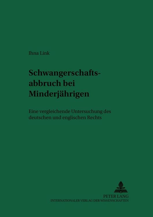 Produktbild: Schwangerschaftsabbruch bei Minderj&auml;hrigen