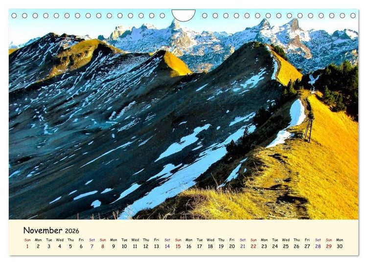 Produktbild: Switzerland and its majestic Alps (Wall Calendar 2026 DIN A4 landscape), CALVENDO 12 Month Wall Calendar