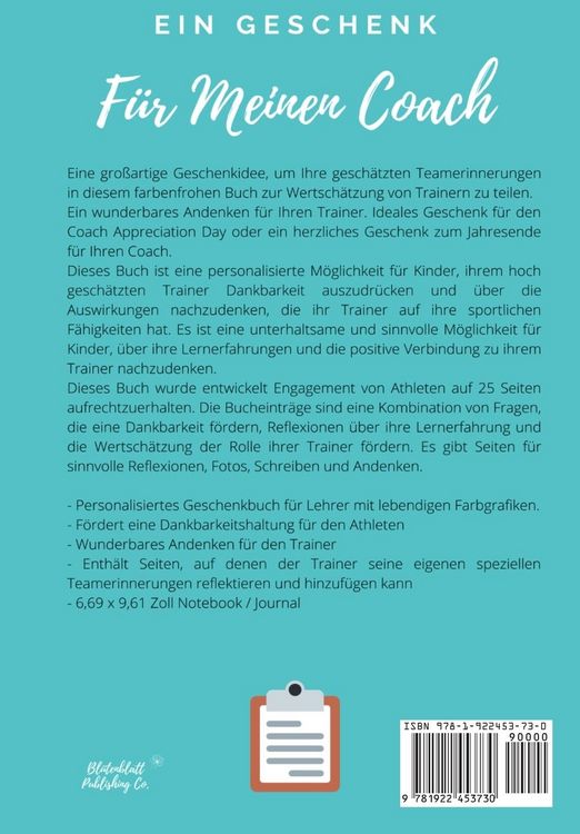 Produktbild: F&uuml;r meinen Trainer