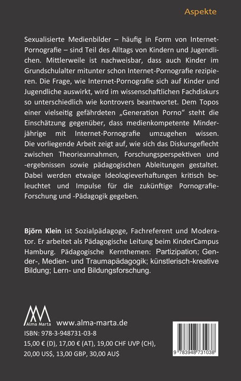 Produktbild: Die Wirkung von Internet-Pornografie auf Kinder und Jugendliche