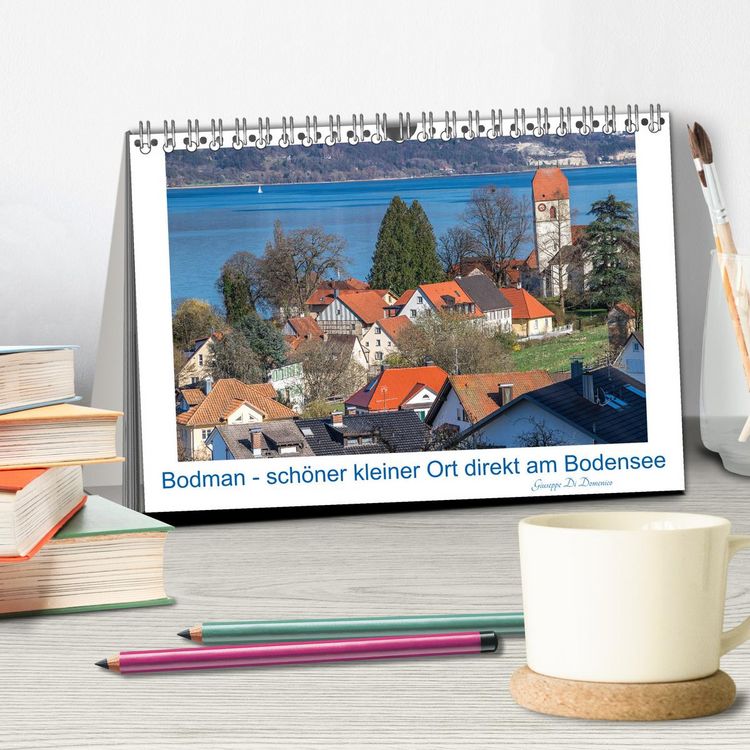 Produktbild: Bodman - sch&ouml;ner kleiner Ort direkt am Bodensee (Tischkalender 2026 DIN A5 quer), CALVENDO Monatskalender