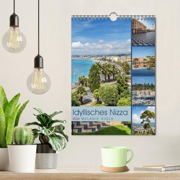 Produktbild: Idyllisches Nizza (Wandkalender 2026 DIN A4 hoch), CALVENDO Monatskalender