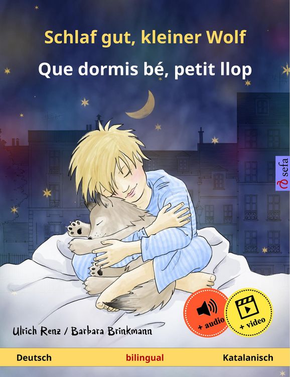 Produktbild: Schlaf gut, kleiner Wolf - Que dormis b&eacute;, petit llop (Deutsch - Katalanisch)