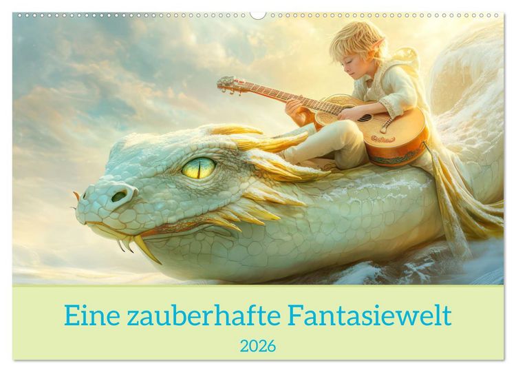 Produktbild: Eine zauberhafte Fantasiewelt (Wandkalender 2026 DIN A2 quer), CALVENDO Monatskalender