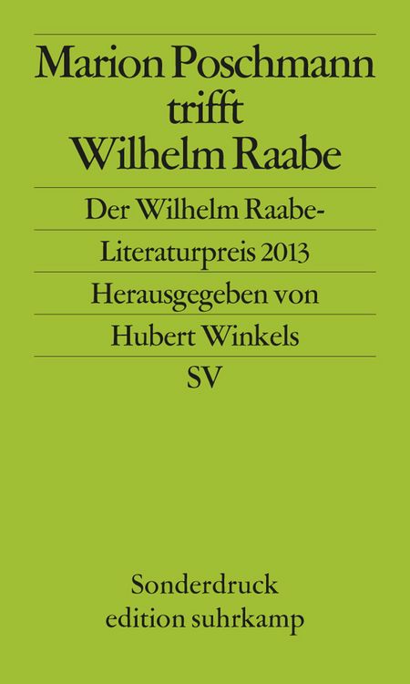 Produktbild: Marion Poschmann trifft Wilhelm Raabe
