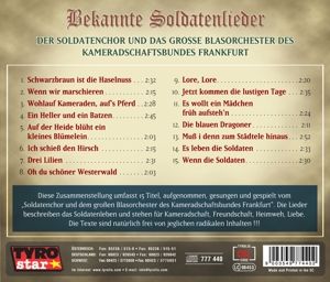 Produktbild: Bekannte Soldatenlieder