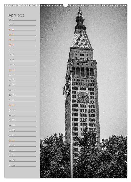 Produktbild: New York Vertical (Wandkalender 2026 DIN A2 hoch), CALVENDO Monatskalender