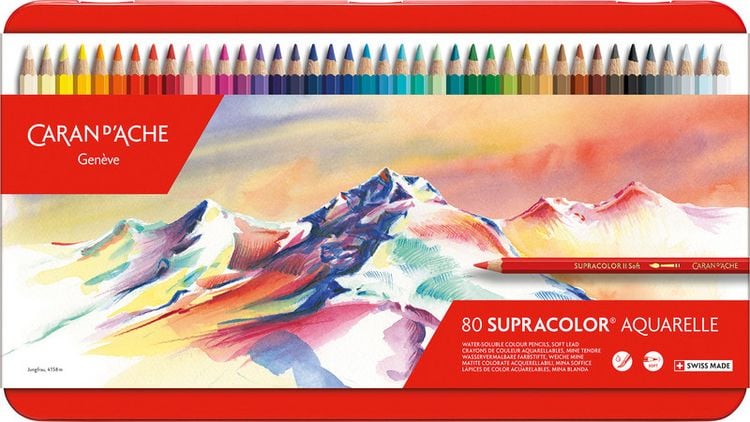 Produktbild: CARAN D'ACHE Farbstifte Supracolor(TM) Soft, 80 Farben