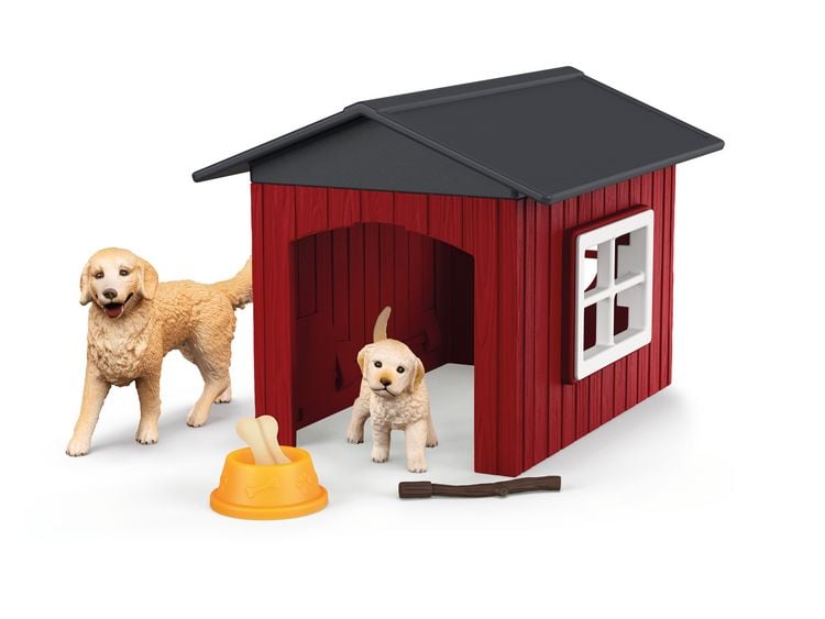 Produktbild: schleich&reg; Farm World Hundeh&uuml;tte mit Goldenretrievern
