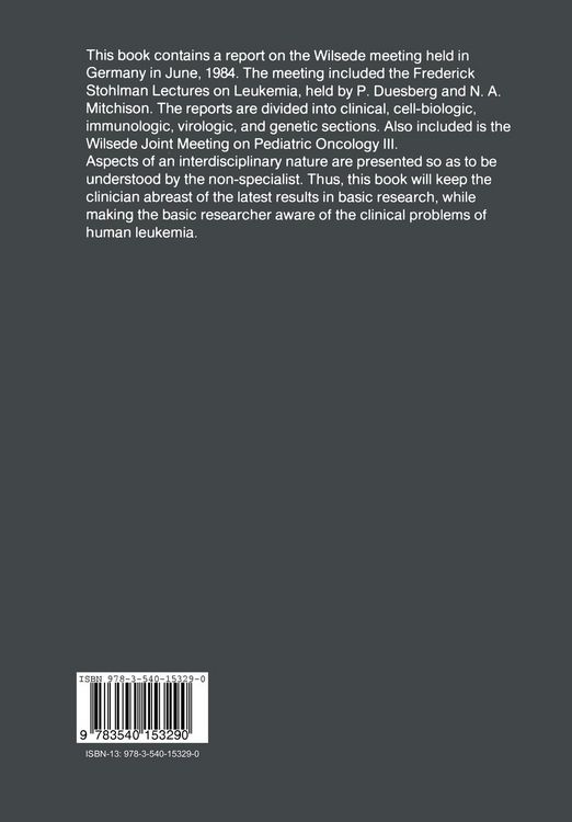 Produktbild: Modern Trends in Human Leukemia VI