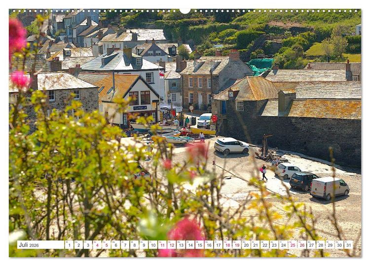 Produktbild: Port Isaac, Heimat der Fishermen`s Friends (Wandkalender 2026 DIN A2 quer), CALVENDO Monatskalender