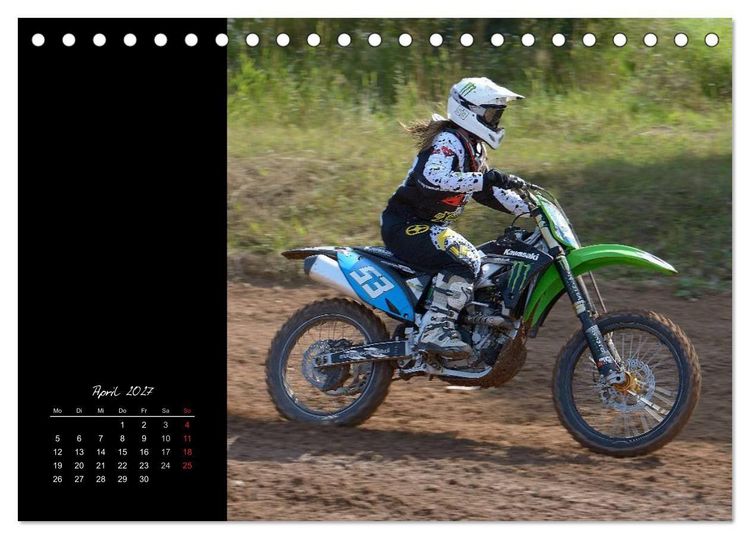 Produktbild: Motocross (Tischkalender 2027 DIN A5 quer), CALVENDO Monatskalender