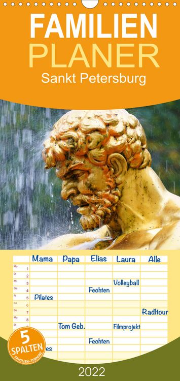 Produktbild: Familienplaner Sankt Petersburg (Wandkalender 2022 , 21 cm x 45 cm, hoch)