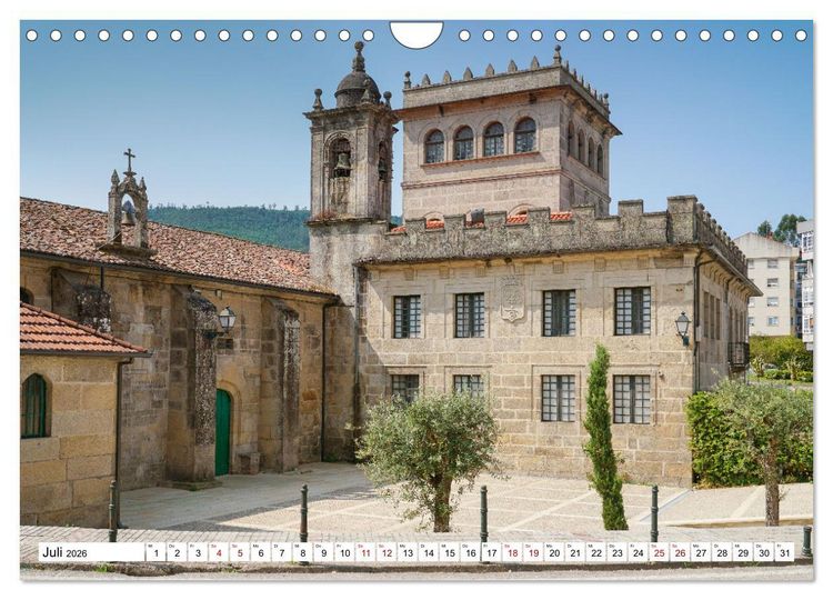 Produktbild: Unterwegs - Caminho Portugu&ecirc;s. Zu Fu&szlig; auf dem Portugiesischen Jakobsweg (Wandkalender 2026 DIN A4 quer), CALVENDO Monatskalender