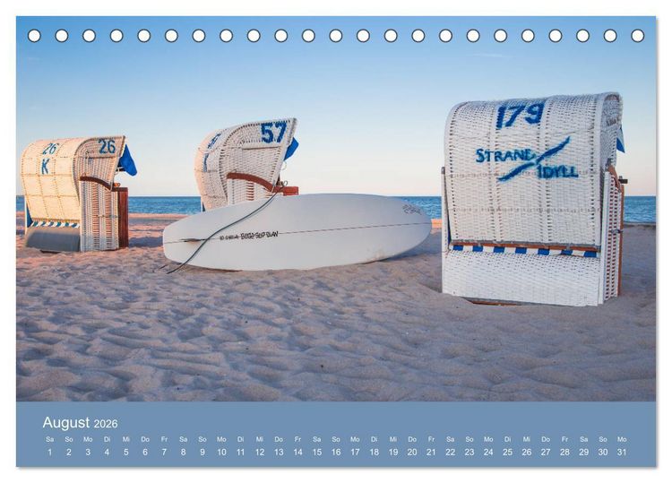Produktbild: Gr&ouml;mitz - Ein Jahr Urlaub (Tischkalender 2026 DIN A5 quer), CALVENDO Monatskalender