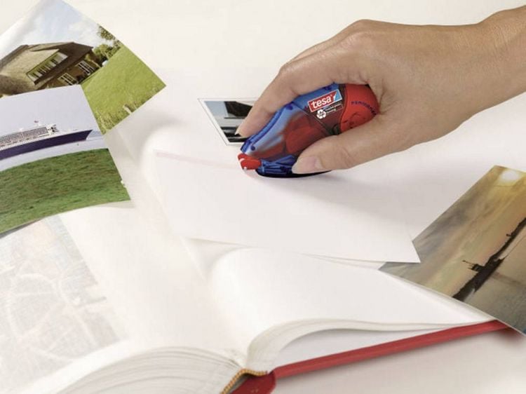 Produktbild: TESA&reg; Kleberoller ecoLogo&reg; Refill permanent Blister, Abroller