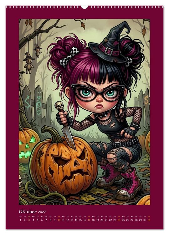 Produktbild: Fabulous Dolls - Gothic-G&ouml;res Abenteuer (hochwertiger Premium Wandkalender 2027 DIN A2 hoch), Kunstdruck in Hochglanz