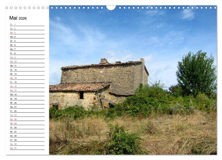 Produktbild: Camino di Assisi - Franziskusweg (Wandkalender 2026 DIN A3 quer), CALVENDO Monatskalender