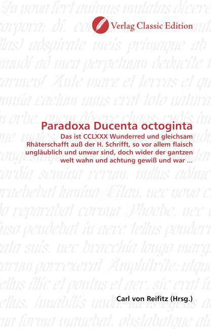 Produktbild: Paradoxa Ducenta octoginta