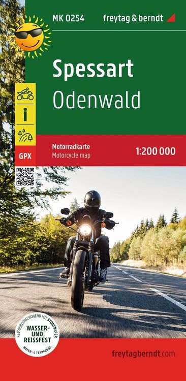 Produktbild: freytag & berndt Motorradkarte Spessart 1:200.000
