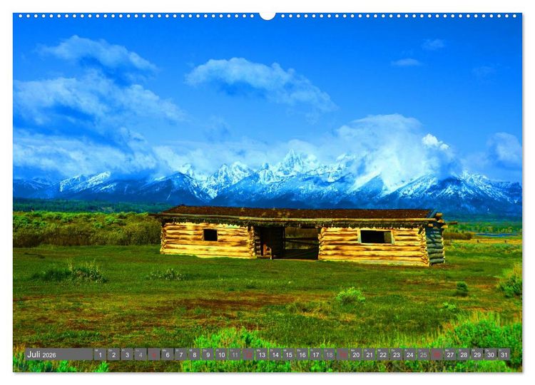 Produktbild: Wyoming &bull; Impressionen (hochwertiger Premium Wandkalender 2026 DIN A2 quer), Kunstdruck in Hochglanz