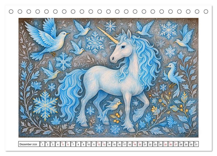 Produktbild: Fabelhafte Mystikwesen (Tischkalender 2026 DIN A5 quer), CALVENDO Monatskalender