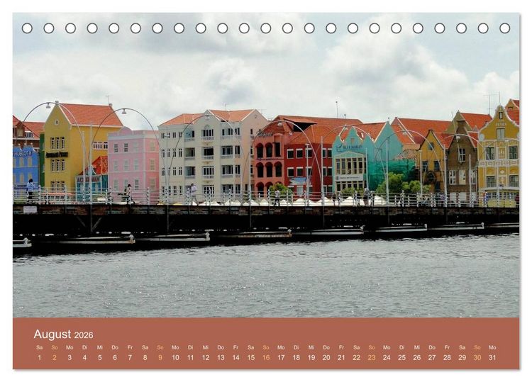Produktbild: ABC: Aruba - Bonaire - Cura&ccedil;ao (Tischkalender 2026 DIN A5 quer), CALVENDO Monatskalender