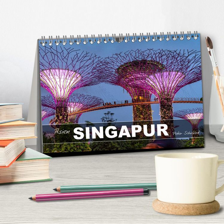 Produktbild: Asien - Singapur (Tischkalender 2026 DIN A5 quer), CALVENDO Monatskalender