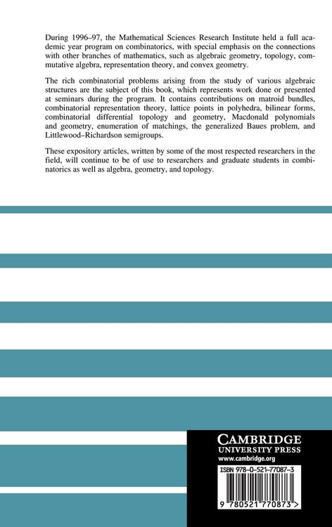 Produktbild: New Perspectives in Algebraic Combinatorics