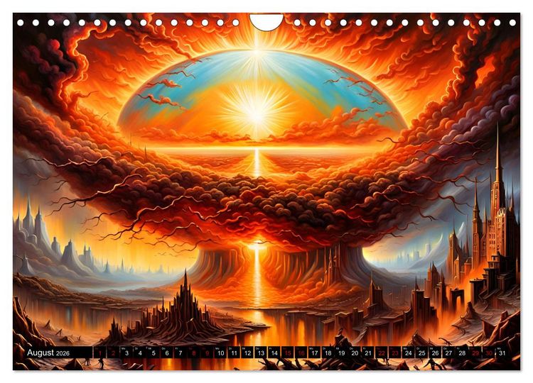 Produktbild: Zukunftsvisionen Wenn die Sonne zum Feind wird (Wandkalender 2026 DIN A4 quer), CALVENDO Monatskalender
