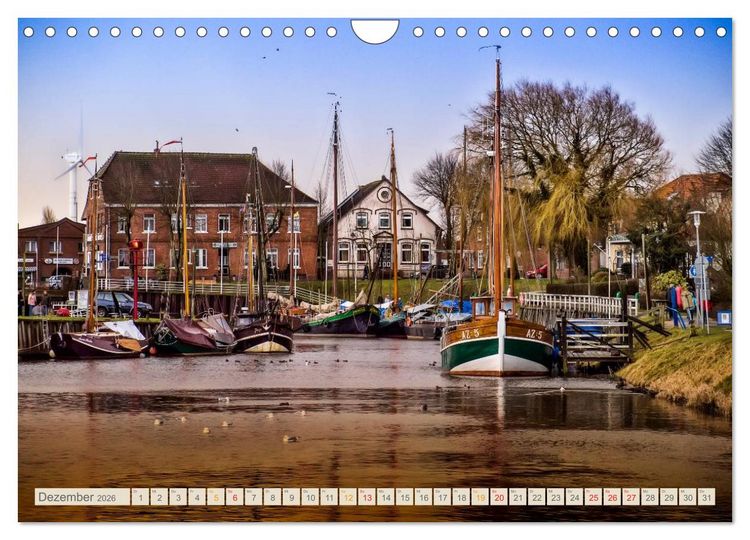 Produktbild: Ostfriesland - der alte Hafen Carolinensiel (Wandkalender 2026 DIN A4 quer), CALVENDO Monatskalender